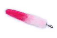 Faux plug anal en métal avec queue de renard, jouet sexuel anal, fourrure colorée arc-en-ciel, jeu de rôle, plug anal pour couples adultes, lesbiennes, gays