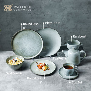 Assiettes <span class=keywords><strong>de</strong></span> restaurant en gros, <span class=keywords><strong>vente</strong></span> chaude nordique, assiettes à dîner <span class=keywords><strong>de</strong></span> restaurant, design en céramique, assiette pour la restauration, <span class=keywords><strong>service</strong></span> <span class=keywords><strong>de</strong></span> vaisselle en <span class=keywords><strong>porcelaine</strong></span> - Product Image 2