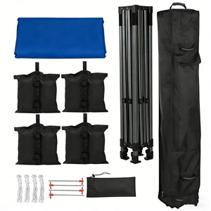 Carpa Plegable Portátil de 10x20 pies, Impermeable, de Poliéster, para Uso Comercial, Fiestas, Ferias Comerciales y Resorts - Product Image 4