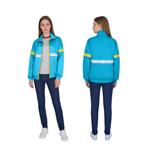 Chaqueta Manyusha de Stranger Things para Niñas, Azul y Amarillo a Rayas, Disfraz de Cosplay, Disfraces de Películas y Series de TV - Product Image 1