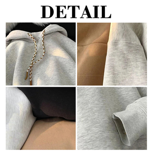Sudadera con Capucha KingSen Personalizada para Mujer, 100% Algodón, Forro de Felpa Francesa, Estilo Casual, Hombros Caídos, Corte Holgado, Cordón Trenzado - Product Image 6