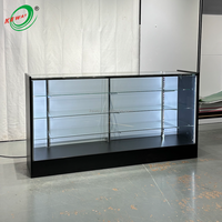 72-Zoll LED-Glasvitrine Verkaufstheke mit Verstellbaren Regalen Aluminiumrahmen