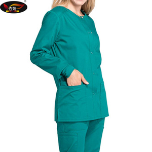 Venta caliente de las mujeres médicos ropa de moda enfermera uniforme diseños de fregar tops - Product Image 3