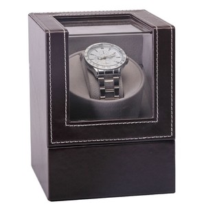 Boîte <span class=keywords><strong>automatique</strong></span> de remontages de montres en cuir PU à <span class=keywords><strong>prix</strong></span> bon marché d'usine pour remontoirs de montres simples mallette de rangement d'emballage alimentée par batterie - Product Image 5