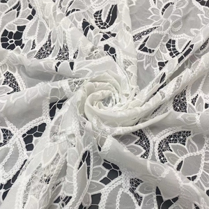 Tela <span class=keywords><strong>de</strong></span> alta costura con el mismo láser, tejido <span class=keywords><strong>de</strong></span> encaje bordado <span class=keywords><strong>de</strong></span> crepé <span class=keywords><strong>de</strong></span> China para vestido - Product Image 2