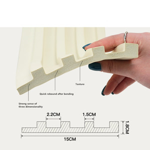 Nbr Tự Dính Tường Tấm Tấm Tấm Gỗ Hiện Đại Hạt Peel Stick Tường Dải Không Thấm Nước TV Nền Phân Vùng Giọng Tường - Product Image 6