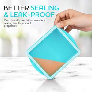 Bac à glaçons en silicone pour la congélation des soupes, des aliments congelés, stockage en cuisine, utilisation imperméable, design multifonctionnel avec couvercle en acier - Product Image 6