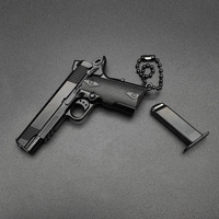 Modelo de Pistola de Metal 1:3 Sin Inscripciones, Llavero con Colgante Modelo 1911