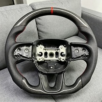 Volant de voiture, volant sport en fibre de carbone noir de haute qualité adapté à la Dodge Challenger SRT 2015 2016 2017 2018 2019 2020