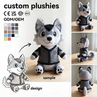 Jouets en peluche personnalisés, design de poupée, dinosaure à long cou mignon, ornements décoratifs pour café, animal en peluche marmotte, tissu en coton, ours rose
