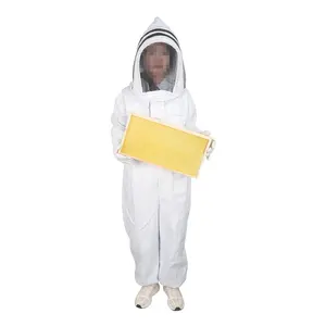 Terno De Apicultura Profissional Ventilado Apicultor Vestuário Removível Bee Suit Protetor para Apicultores Bee Suit