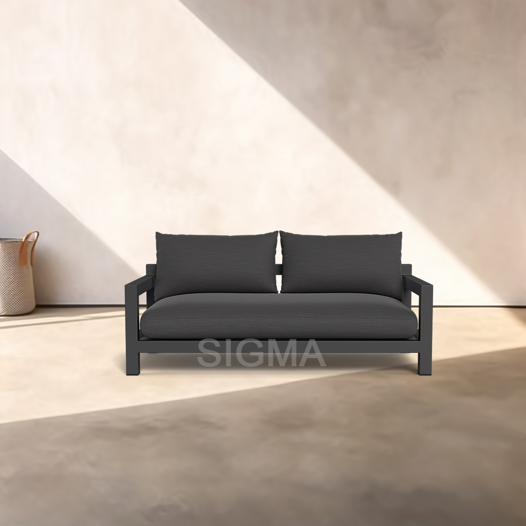 outdoor set luxury garden line hotel home good modern loveseat metal aluminum sofa patio furniture