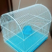 Nouveau Style petites maisons d'oiseaux en métal moyen belle oiseau perroquet canari Cages avec bouton fermeture nid pour petit animal de compagnie élevage