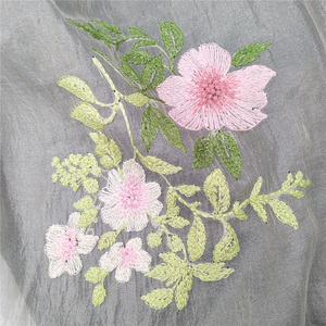 Tissu Offre Spéciale pour mousseline de soie broderie fleurs luxe français Net Style nouveau pour les vêtements de travail robe de mariée Sexy - Product Image 5