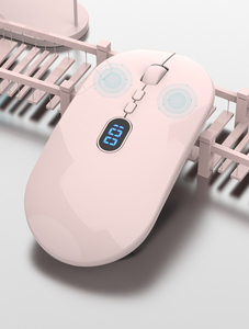 เมาส์ออปติคอลไร้สายแบบชาร์จได้ 2.4GHz พร้อมไฟ LED แสดงสถานะแบตเตอรี่ ดีไซน์บางเฉียบ คลิกเงียบ ออกแบบตามหลักสรีรศาสตร์ สำหรับแล็ปท็อปและเดสก์ท็อป - Product Image 6