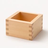 고품질 전통 일본 음료 용기 맞춤 제작 히노키 마스 사케 컵