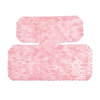 Rose Quartz Jade fait à la main cou et épaule masque masseur Relax soulagement de la fatigue sensation de refroidissement pierre naturelle soins de la peau compresse froide