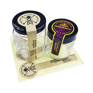 Petite entreprise autocollants papier Kraft étanche cadeau sac miel <span class=keywords><strong>Pot</strong></span> étanche téléphone authenticité autocollants étiquette pour miel verre - Product Image 1