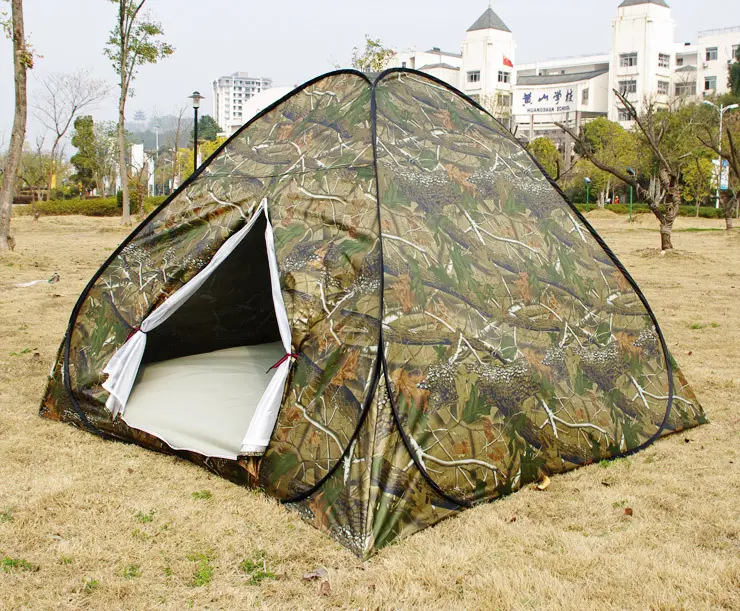 Tente Double de Camping, Camouflage pour 3 à 4 personnes, ouverture automatique, fausse tente