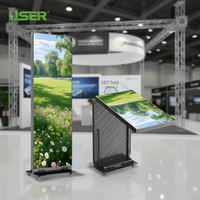 Schermo LED Pubblicitario P1.53 P1.8 P2 P2.5, Pannello Video Wall, Display LED Pieghevole per Interni