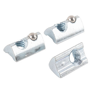 Écrou à rainure en T M3 M4 M5 M6 de haute qualité Minde Wholesale avec bille à ressort pour profilé en aluminium de type I <span class=keywords><strong>3030</strong></span> de 6 mm - Product Image 1