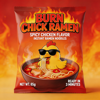 Option végétalienne - Ramen Burn Chick - Ramen asiatique épicé - Ramen instantané halal