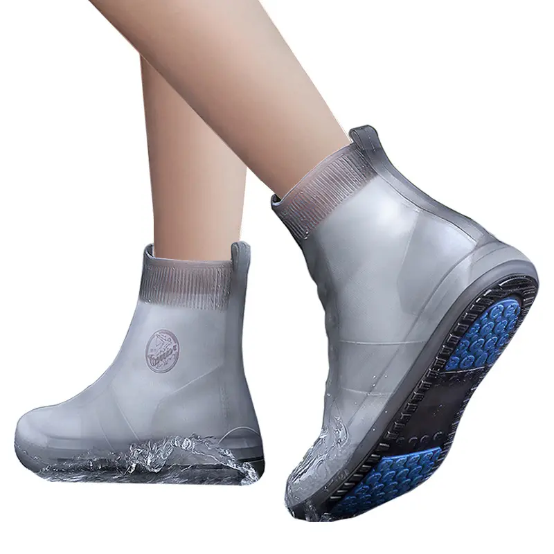 नई फैशन बारिश जूते निविड़ अंधकार Tpe जूते गैर पर्ची पानी जूते बरसात के दिन पुरुषों और महिलाओं के बच्चों जूता कवर