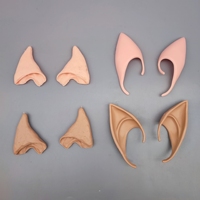 Vente en gros d'oreilles de fée, de pixie et d'elfe en TPR souple et pointues, accessoires de déguisement pour mascarade, de maquillage et de costume d'Halloween