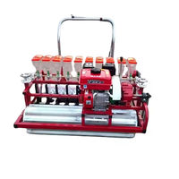 Semoir multifonctionnel réglable à 6 rangs pour légumes, à moteur essence, pour carottes, choux, oignons, ail