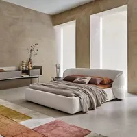 Lit double capitonné King Size fabriqué en Chine – Cadre de lit Queen Size pour chambre à coucher
