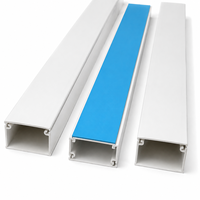 Goulotte de câblage murale mini en PVC auto-adhésive pour la gestion des fils électriques