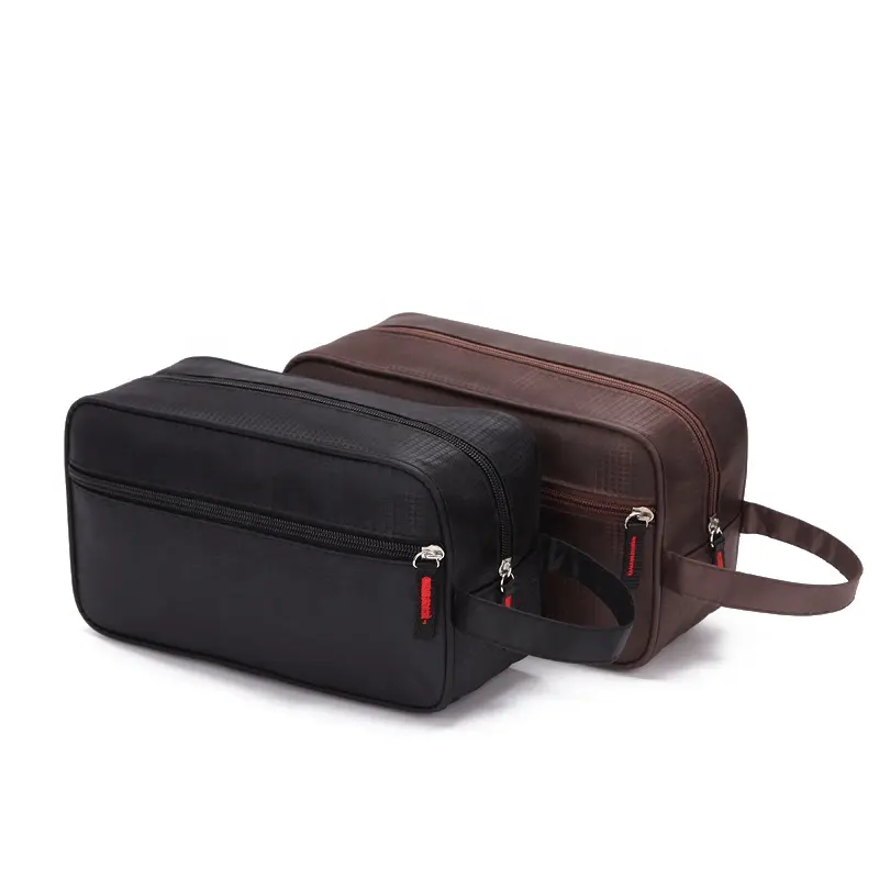 Professional fashion custom oxford travel mens toiletry pouch cosmetic bags men makeup bag