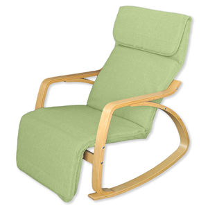 2026 Neues Design Schaukelstuhl Hochwertiger Loungesessel mit Holzarmlehne Großhandel Moderner Wohnzimmerstuhl - Product Image 2