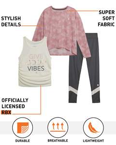 Conjunto Deportivo de <span class=keywords><strong>Yoga</strong></span> para Niñas al por Mayor, Conjunto de Tres Piezas de Manga Larga para Niños, Ropa de <span class=keywords><strong>Yoga</strong></span> con Logotipo Personalizado - Product Image 5