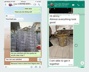 Chaise de mariage Bella en plastique transparent à vendre - Product Image 5