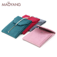 Boîte cadeau de luxe, sac de rangement pour bijoux, sac multifonctionnel pour boucles d'oreilles, bagues, pendentifs, sac de présentation de bijoux, pochette pliable pour collier