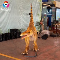 Fournisseur de modèles de dinosaures animatroniques Coelophysis grandeur nature, imperméables et personnalisés pour les parcs à thème sur le thème des dinosaures