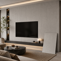Revêtement mural flexible en travertin MCM recyclable et écologique, grandes dalles, ornement mural moderne pour couloir d'hôtel, résistant au feu