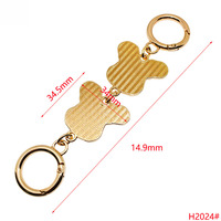 Penjualan Panas Gantungan Rantai Ekstensi Tali Tas Bentuk Kelinci Lucu dari Logam, Aksesoris Tas Wanita untuk Wanita dan Remaja Putri, DIY Tas Tangan Dompet