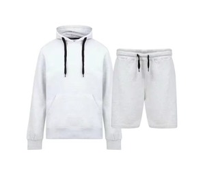 Heavyweight 430gsm hoodie and <b>shorts</b> set For Sale Men Wear Top Quality men's casual <b>shorts</b> set Solid color oversized hoodie - Product Image 1