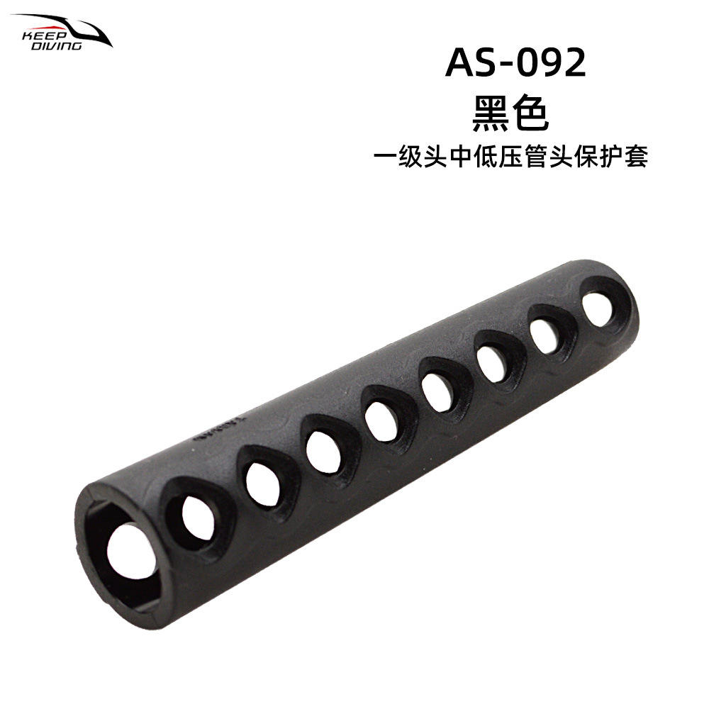 Black medium and low pressure pipe head protective cover