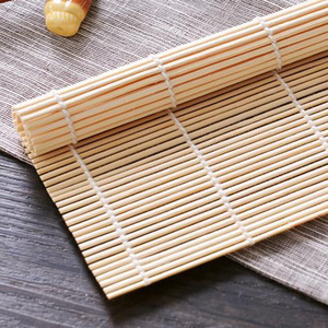 Utensilios para hacer sushi: tapete de bambú para enrollar sushi, tapete para sushi, tapete para rollos de arroz con algas, tapete blanco para sushi, rollo de arroz con algas, bambú - Product Image 4