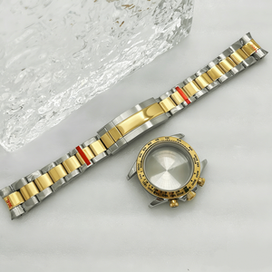 Boîtier de montre multifonction en acier inoxydable noir, or rose et argent, 39 mm, avec verre saphir, pièces en céramique, <span class=keywords><strong>cadran</strong></span> de 29,5 mm, mouvement VK63A - Product Image 5