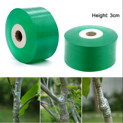 Self-Adhesive Stretchable PE Transparent Stretch Film Blow Molding Machine Grade Grafting Tape for Floral Fruit Tree Poly