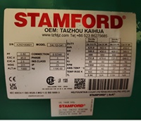 Générateur diesel silencieux de type ouvert Volvo Penta Suède 450 kW TAD1651GE, ATS automatique 110 V, disponible pour centrale électrique de secours