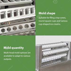 Remplisseur rotatif automatique pneumatique de haute précision de ligne 4x2 pour la machine de remplissage et de scellement de tasses et de bouteilles de papier de crème glacée de boîte de yaourt - Product Image 5