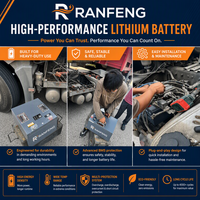 Grosir Pabrik Baterai Lithium LiFePO4 24V 150Ah Solusi Pendingin Udara Parkir Truk Penyimpanan RV Kustom