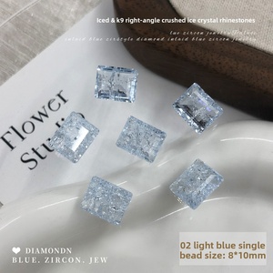 Paso Sico K9 คริสตัลไอซ์ฟลาวเวอร์ ไดมอนด์ อุปกรณ์ตกแต่งเล็บ สีฟ้าอ่อน สี<span class=keywords><strong>เขียว</strong></span>ผลไม้ สีม่วง หลากสี โปร่งใส ขวา - Product Image 6