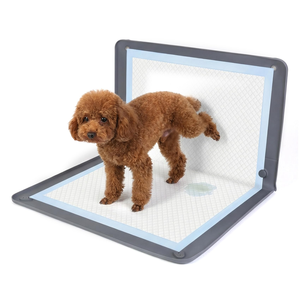 Silicone Wall-mounted Dog <b>Pee</b> <b>Pad</b> Holder Tray Reusable Puppy Potty Training <b>Pads</b> Extra Large Toilet Wee <b>Pee</b> <b>Pad</b> Holder for Pet - Product Image 1