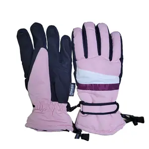Guanti interni di alta qualità da sci all'ingrosso guanti da sci riscaldati guanto da sci regolabile impermeabile per le donne